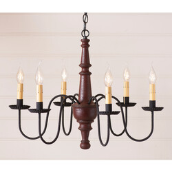 Harrison Wood Chandelier in Americana