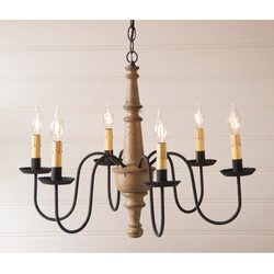 Harrison Wood Chandelier in Americana