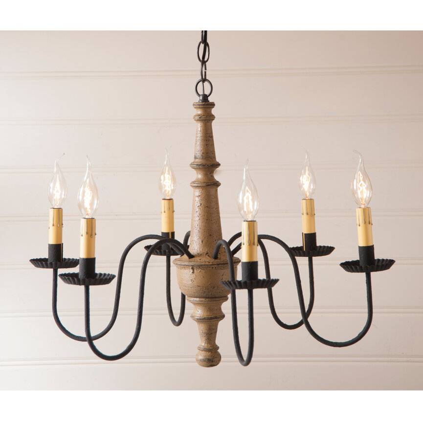 Harrison Wood Chandelier in Americana