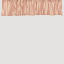 Sawyer Mill Red Ticking Stripe Valance