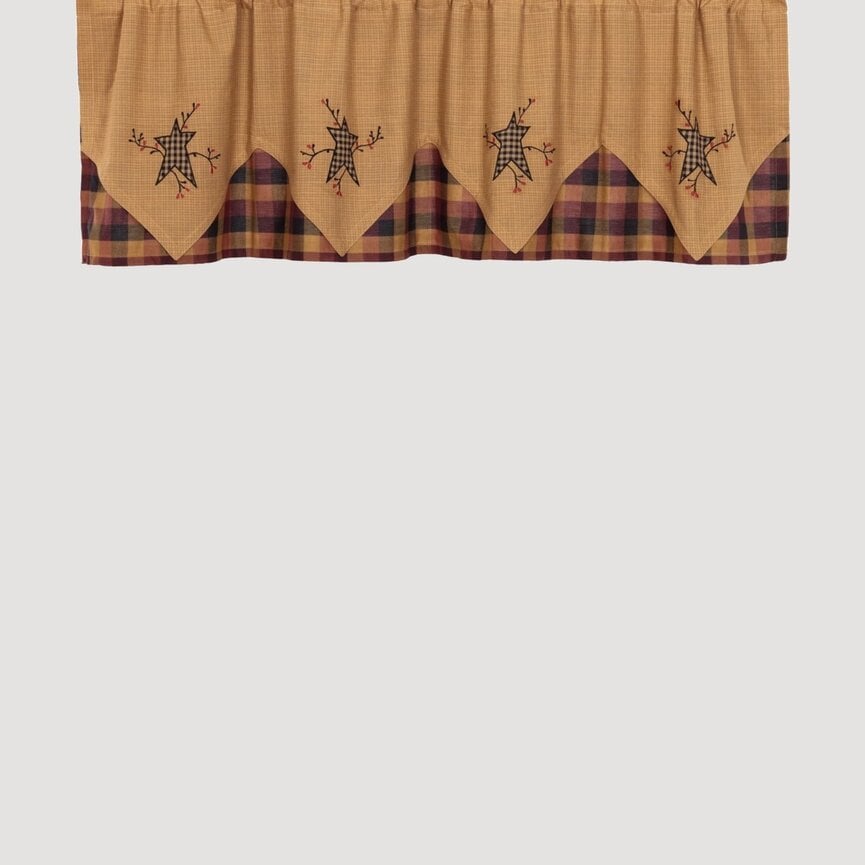 Heritage Farms Primitive Star and Pip Valance Layered