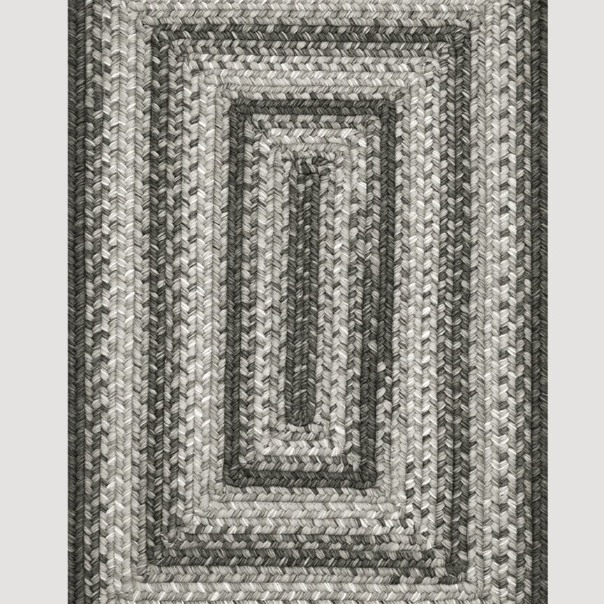 Graphite Ultra Durable Braided Rug
