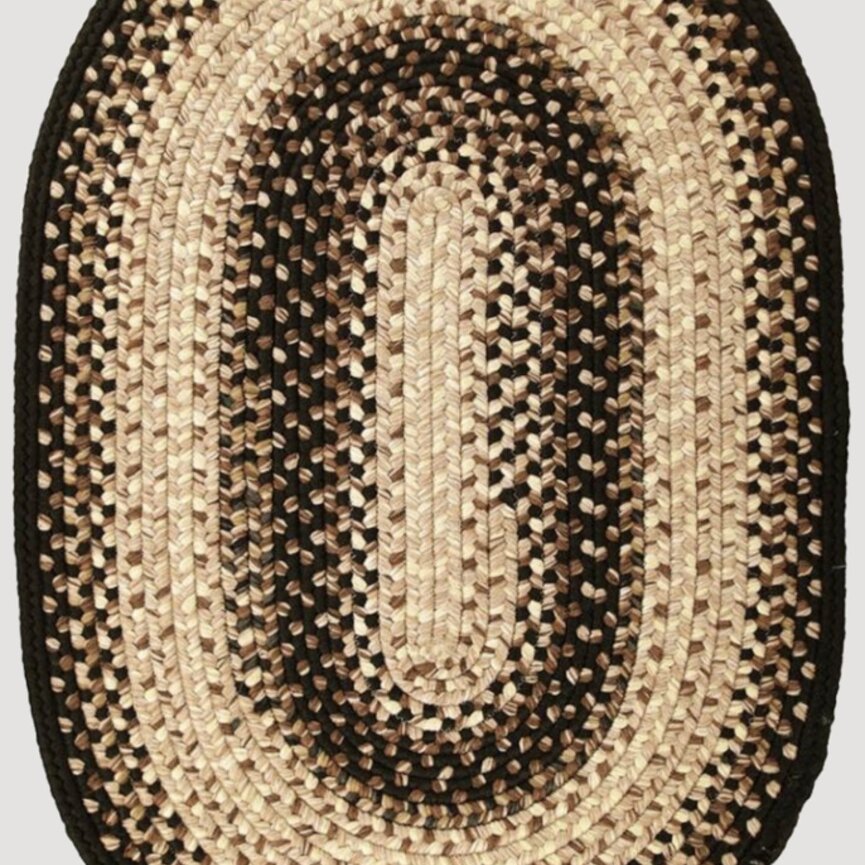 Black Mist Ultra Durable Braided Rugs