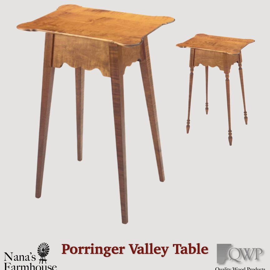 Valley Table Porringer Tiger Maple Top