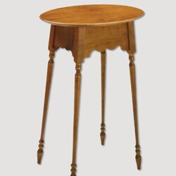 Valley Table Oval Tiger Maple Top