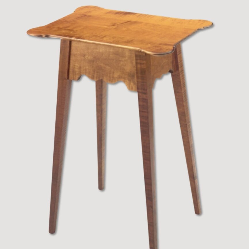 Valley Table Porringer Tiger Maple Top