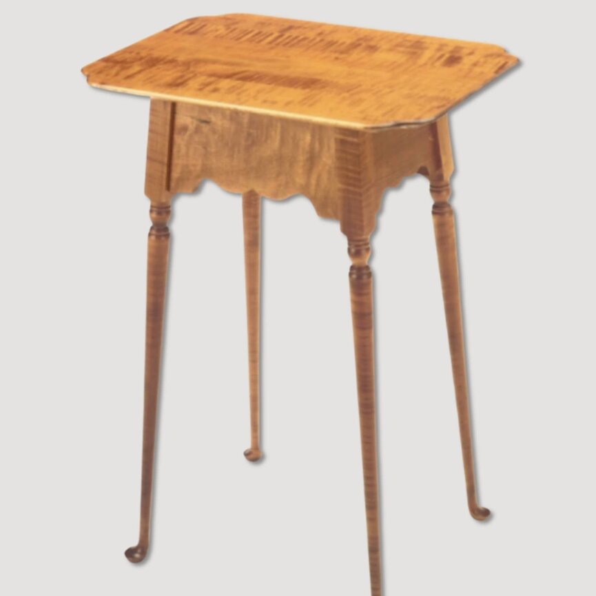 Valley Table Cookie Corner Tiger Maple Top