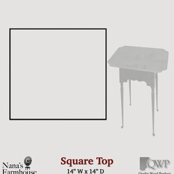 Valley Table Square Tiger Maple Top