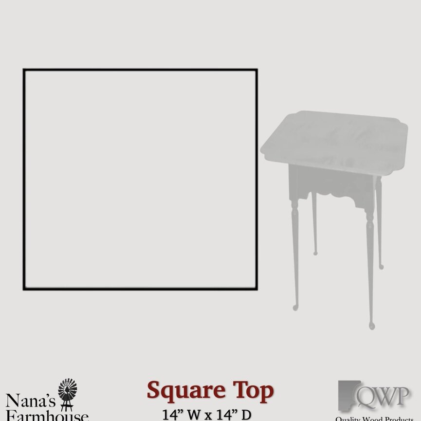 Valley Table Square Tiger Maple Top
