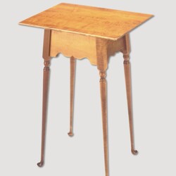 Valley Table Rectangle Tiger Maple Top