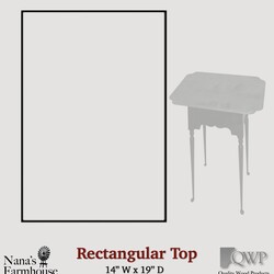 Valley Table Rectangle Tiger Maple Top