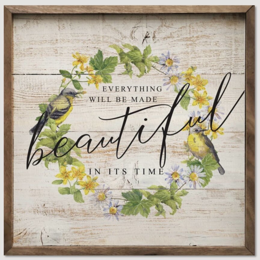 Kendrick Home Everything Will Be Made Beautiful Wreath Sign