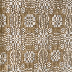 Pine Creek Gettysburg Bed Cover Mustard over Cream