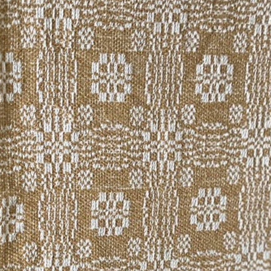 Pine Creek Gettysburg Bed Cover Mustard over Cream