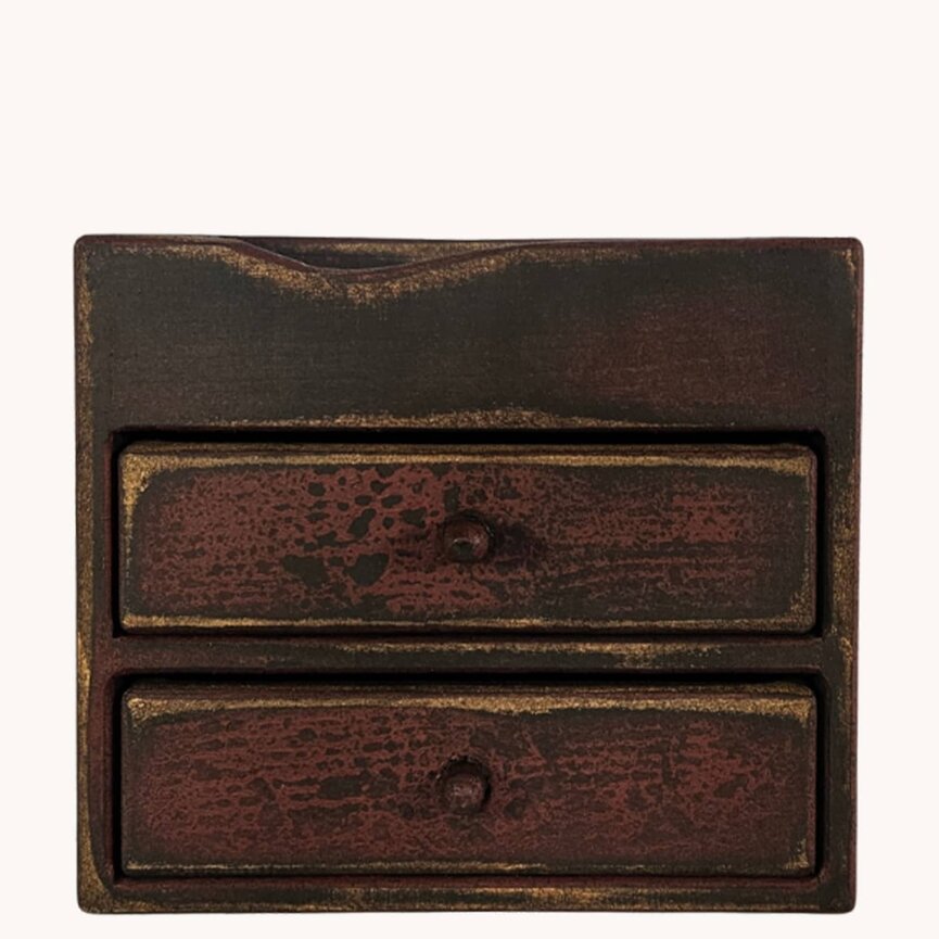 K Cup Two Drawer Distressed Cabinet