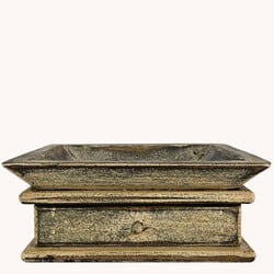 Square Wooden Candle Tray with Drawer