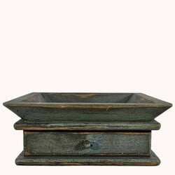 Square Wooden Candle Tray with Drawer
