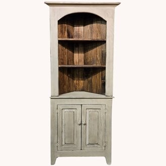 Buttermilk Corner Cabinet