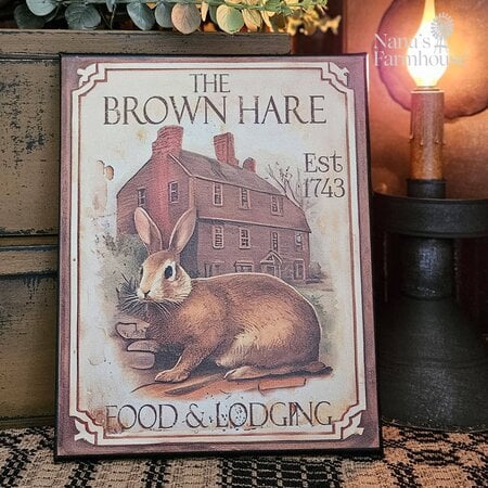 The Brown Hare Canvas Print - 8 x 10