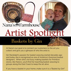 Baskets by Gin Slab Porch Basket with Pocket in Black - 24" x 12.5"