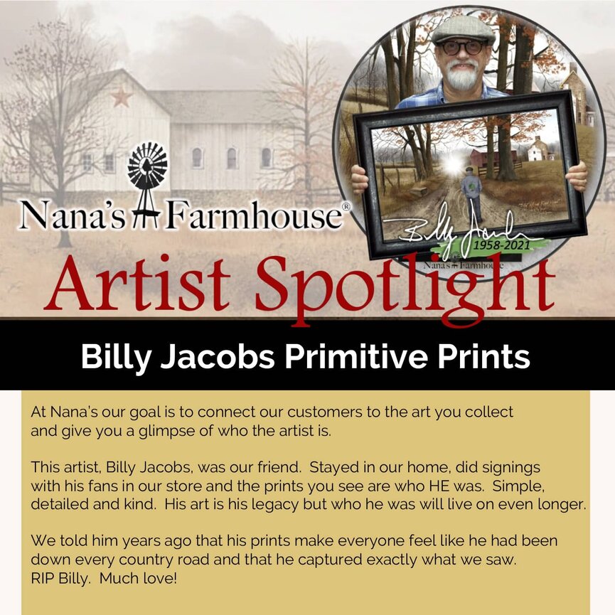 Billy Jacob's My American Home Framed Print -12" x 18"