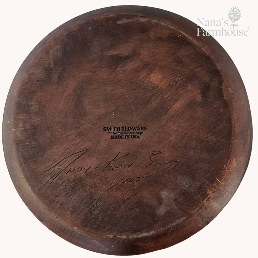 Smith Redware Nantucket 1820 Whaling Ship Moby Dick Plate - 13"