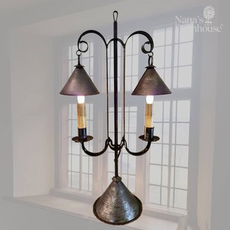 Rhoden Mini Double Bell Table Lamp - 21" T