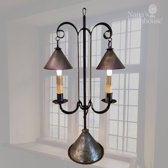 Rhoden Mini Double Bell Table Lamp - 21" T