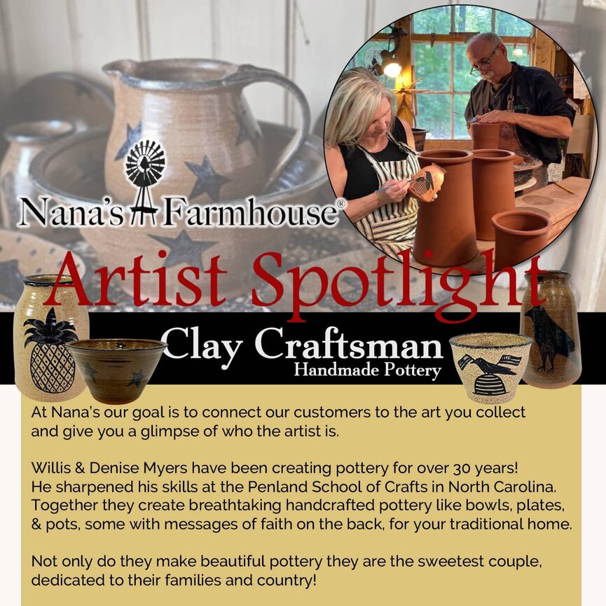 Clay Craftsman Stars Pottery Bowl - 9.5" x 4"