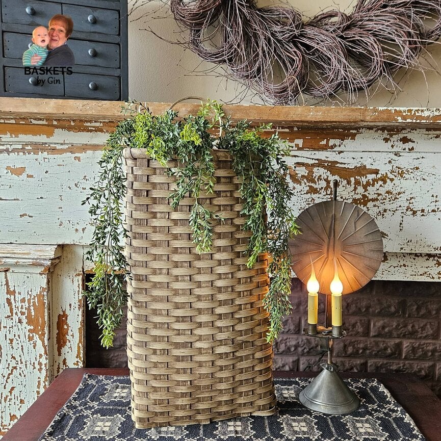 Baskets by Gin Door Basket in Natural - 32" x 14.5" x 8.5"