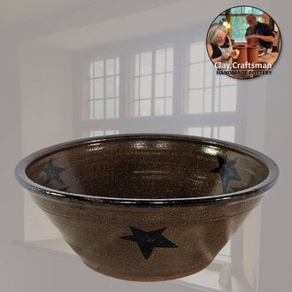 Stars Pottery Bowl - 9.5"