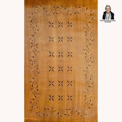 May House with Historic Mayhouse Border Floor Cloth - 32" x 52"