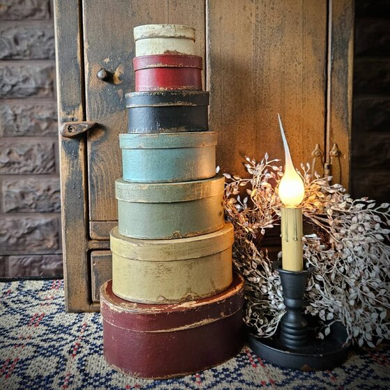 Colonial Oval Stack Boxes - Seven