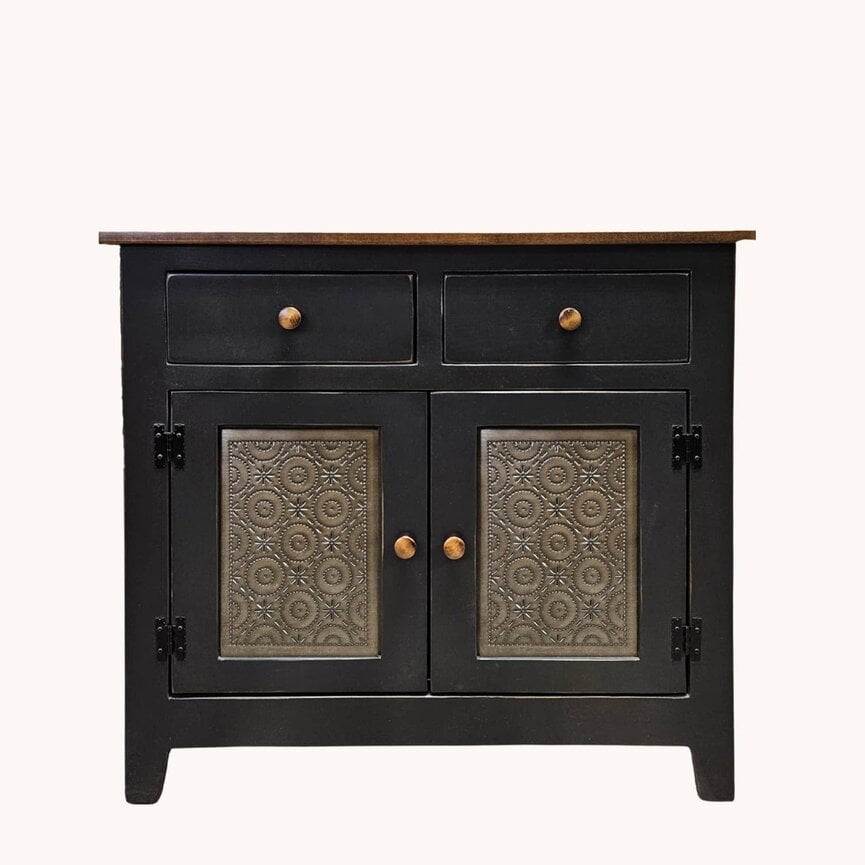 Farmhouse Cabinet with Old Mill Tin Insert