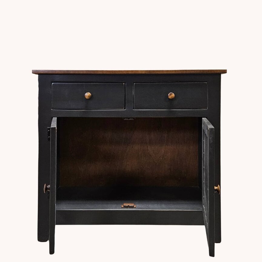 Farmhouse Cabinet with Old Mill Tin Insert