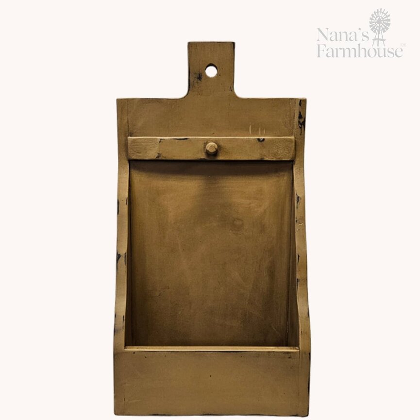 Wall Hanger with Peg Mustard - 24" x 12.5" x 4.5"