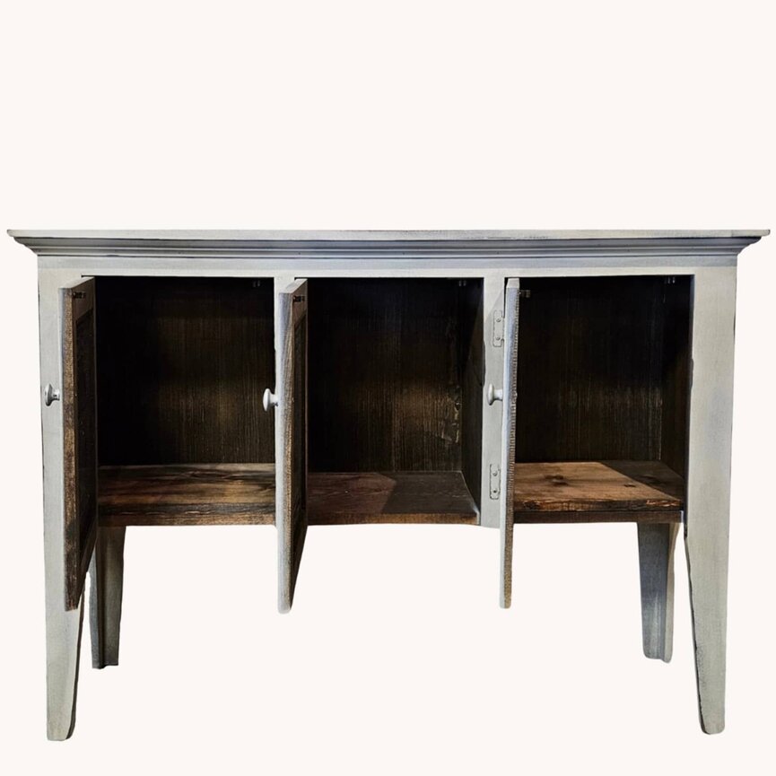 Shaker Side Panel Three Door Star Panels Buttermilk - 51.5" x 13" x 37"