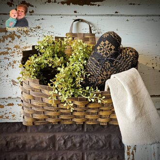Hanging Envelope Basket - Mustard