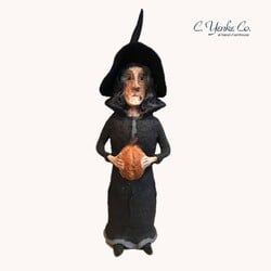 Halloween Witch White Face Handmade 10.5"