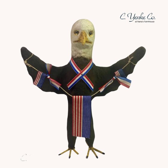 Folkart Patriotic Bald Eagle - 10.5"