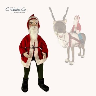 Santa Shelf Sitter Handmade - 10"