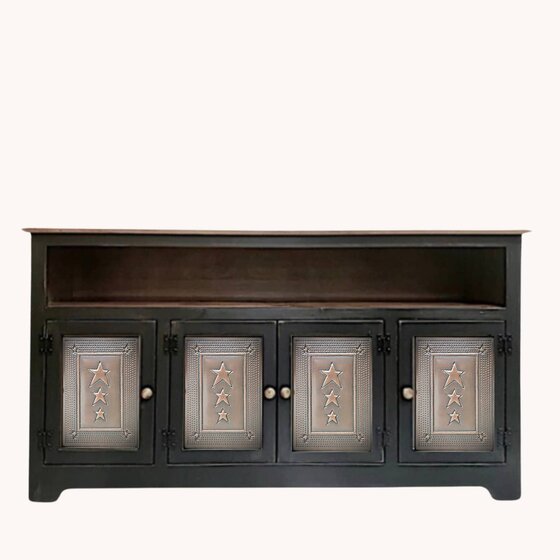 Copper Star 4 Door Buffet in black