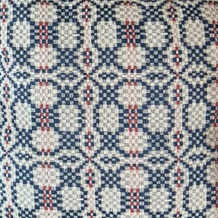 Patriots Knot Bed Cover - Brick, Navy, Linen