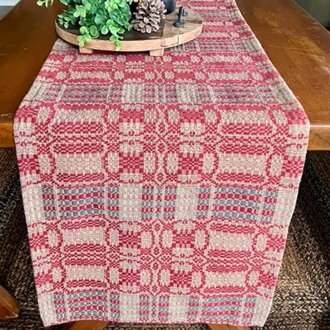 Cambridge Red/Green/Tan Short Runner 14" x 32"