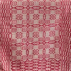 Saratoga Long Table Runner Red Tan - 14" x 56"