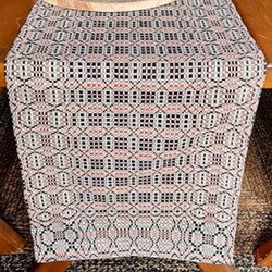 Smithfield Black/Rust/Linen Table Square - 52"