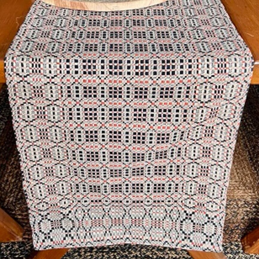 Smithfield Black/Rust/Linen Table Square - 52"