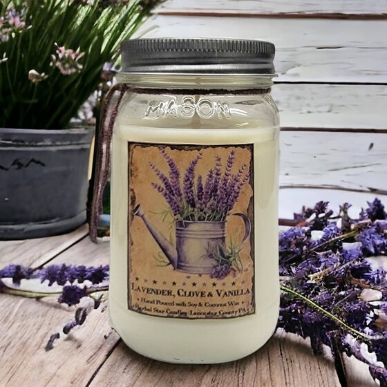 Old Lavender Soy Jar Candle