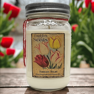 Timeless Tulips Bulbs & Seeds Soy Jar Candle