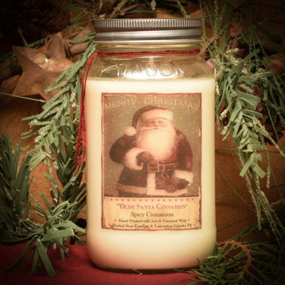 Old Santa Cinnamon Soy Jar Candle